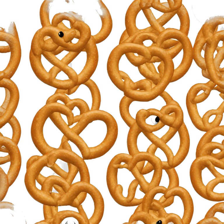 pretzel with eyes emoji