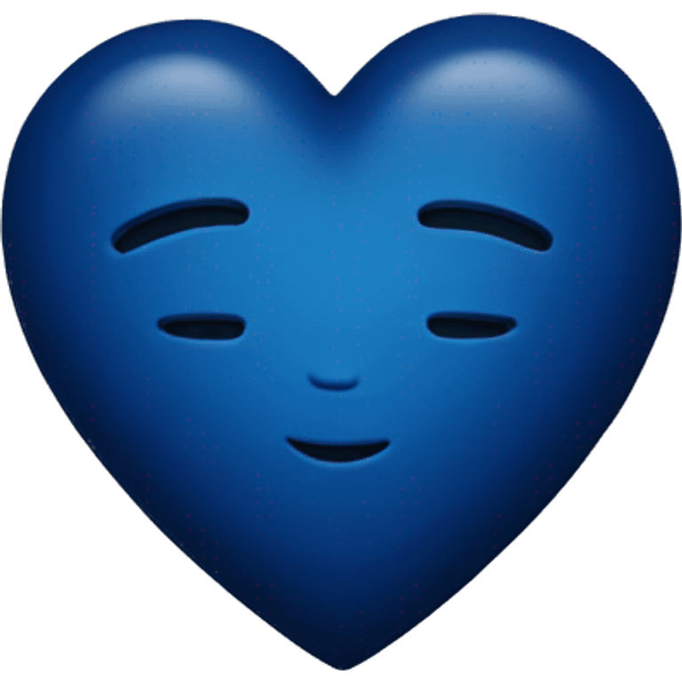 Dark blue heart emoji