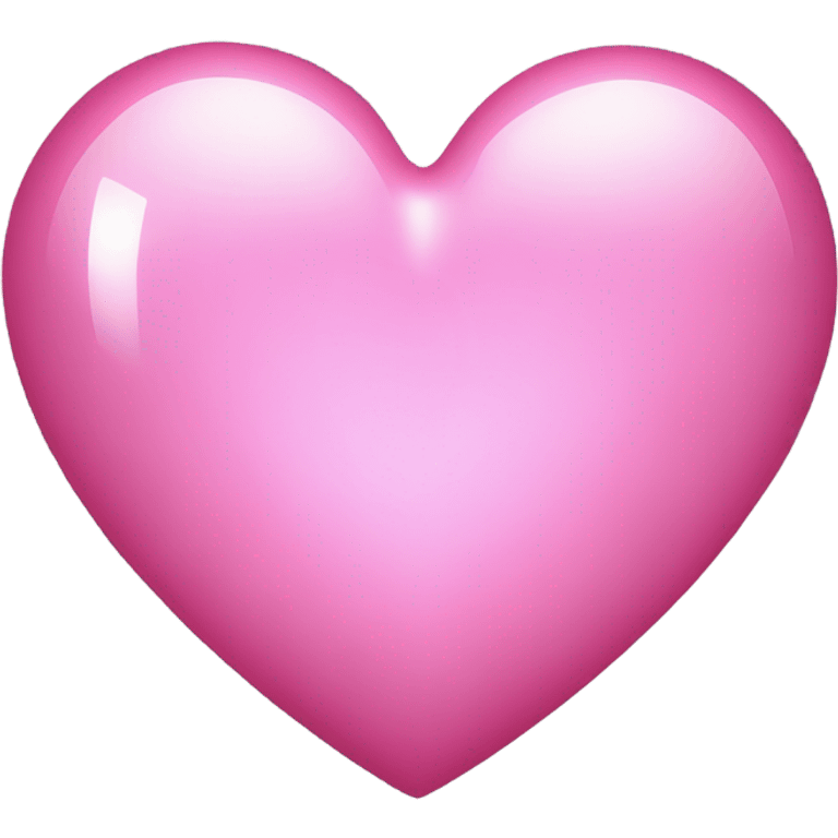 Pink shiny heart emoji