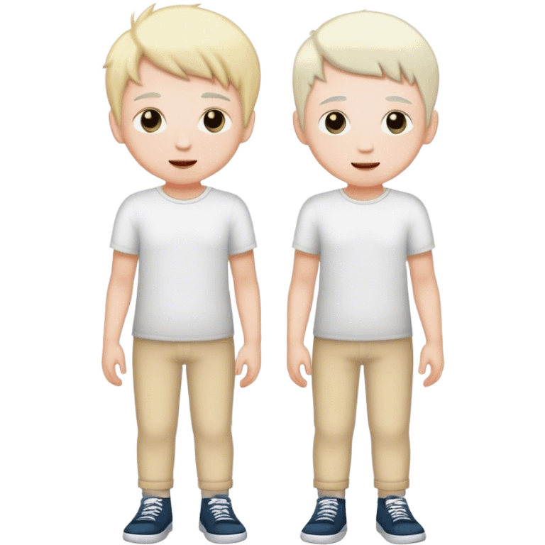 two best friends boys white skin full height emoji