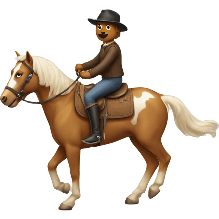 dog riding horse emoji