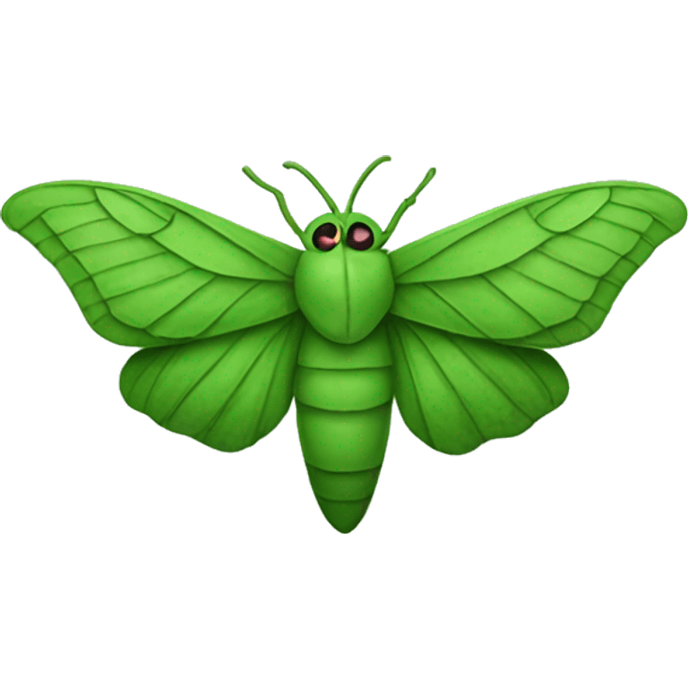 Green moth emoji