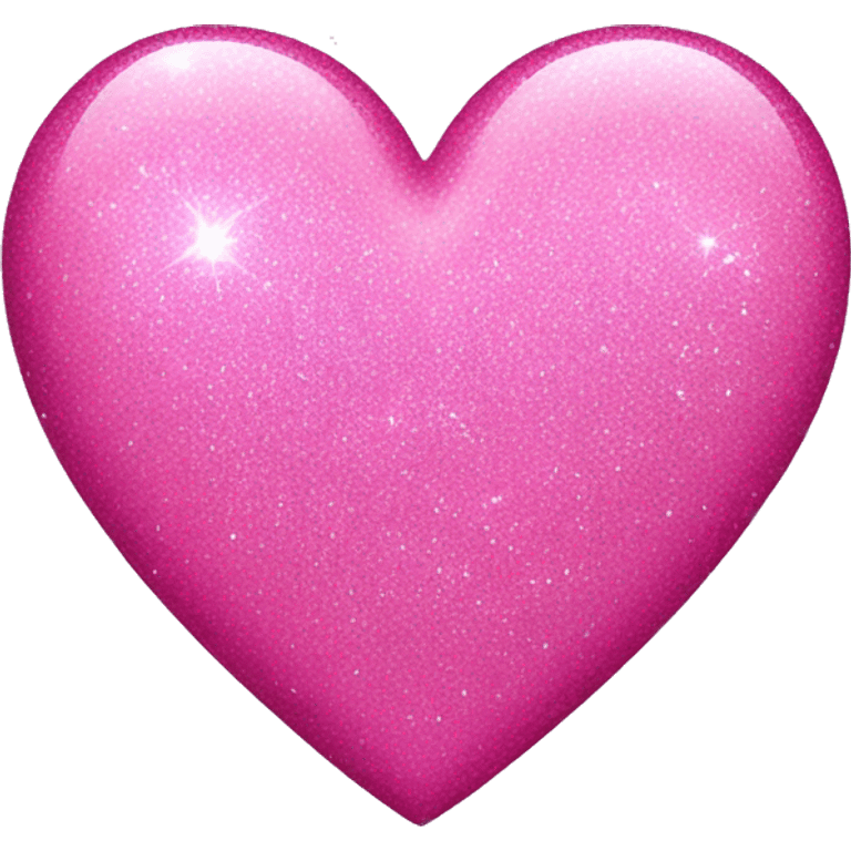 glitter pink heart  emoji