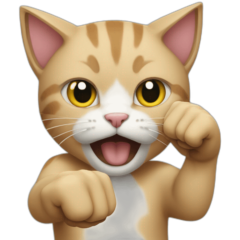 Cat fists emoji