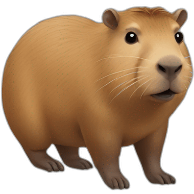 Capybara mélanger avec un humain de type masculin emoji