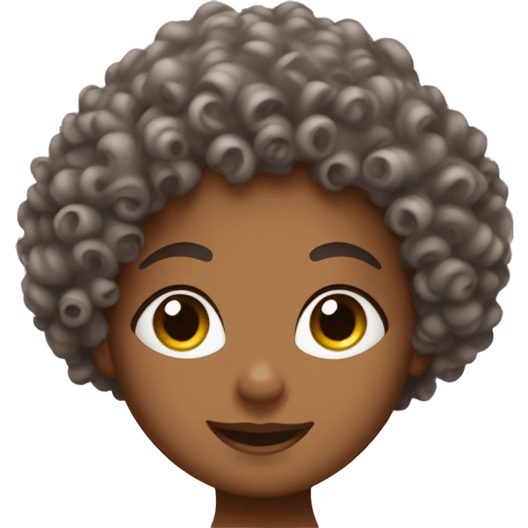 Curly hair at spa  emoji