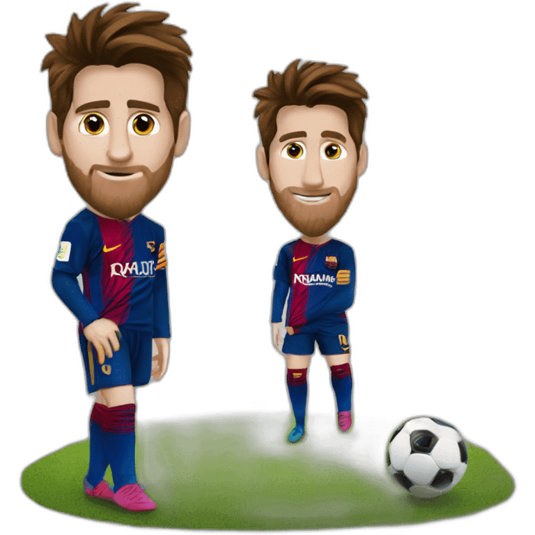 leo messi con duki emoji