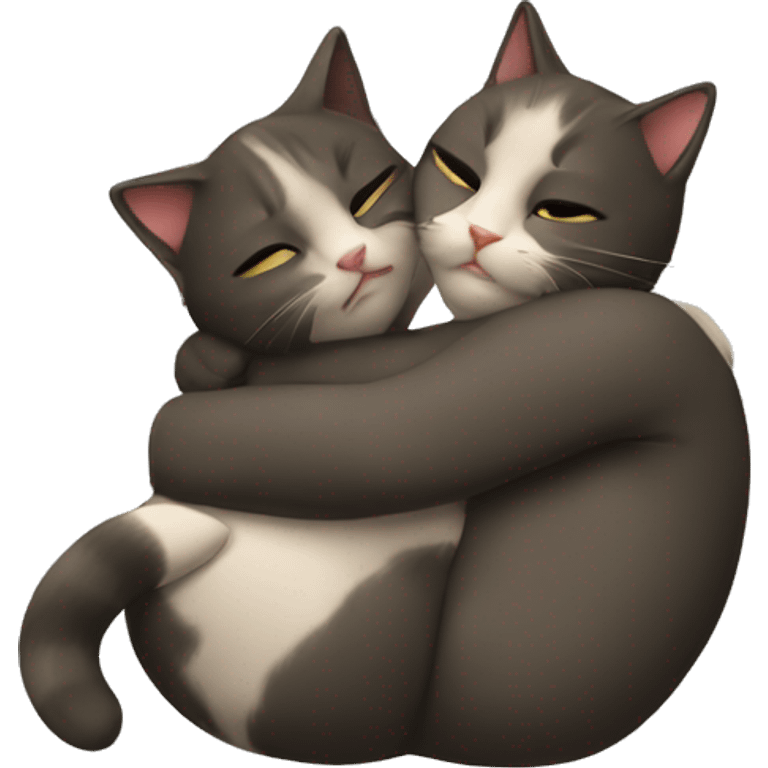 Hug cats emoji