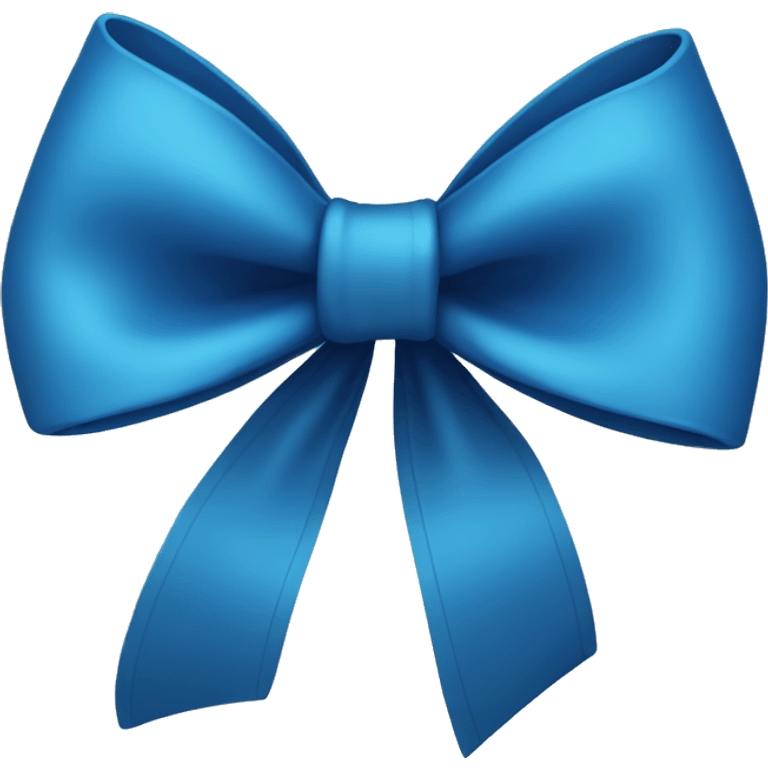 Blue bow emoji