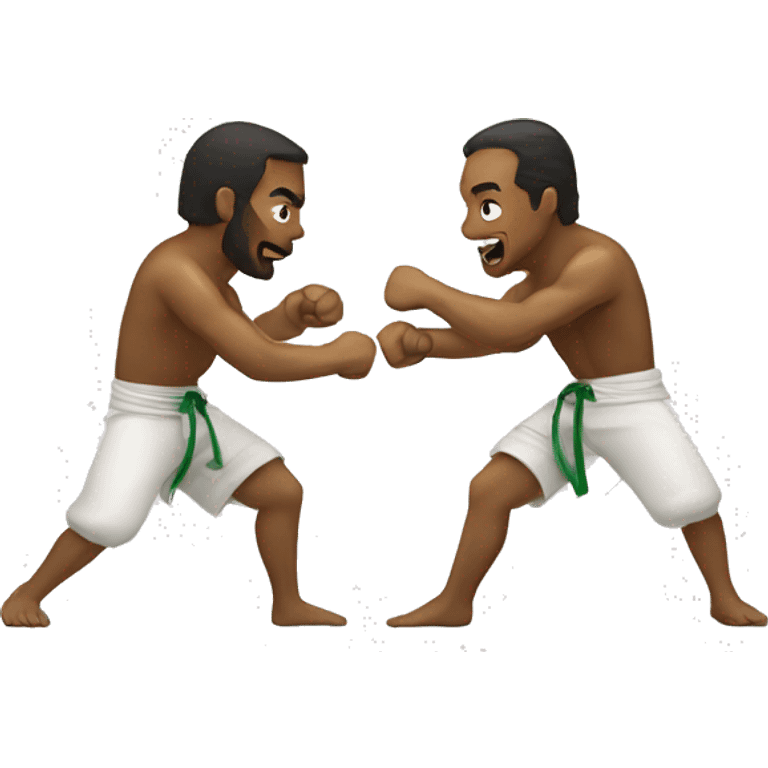 two capoeira fighters emoji