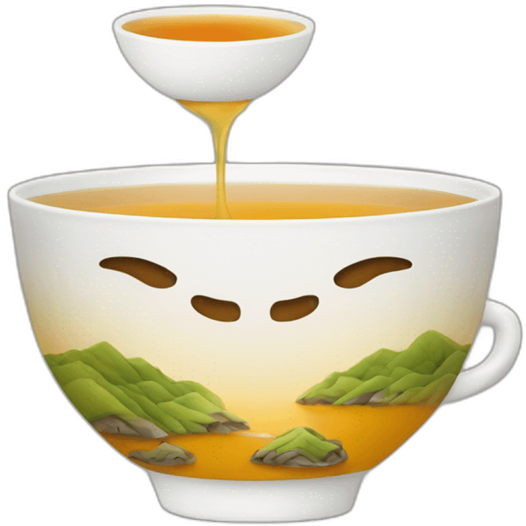 Chinese tea gaiwan  emoji