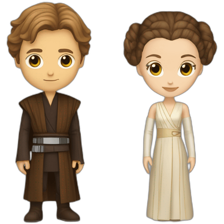 Anakin skywalker avec Padmée amidala emoji