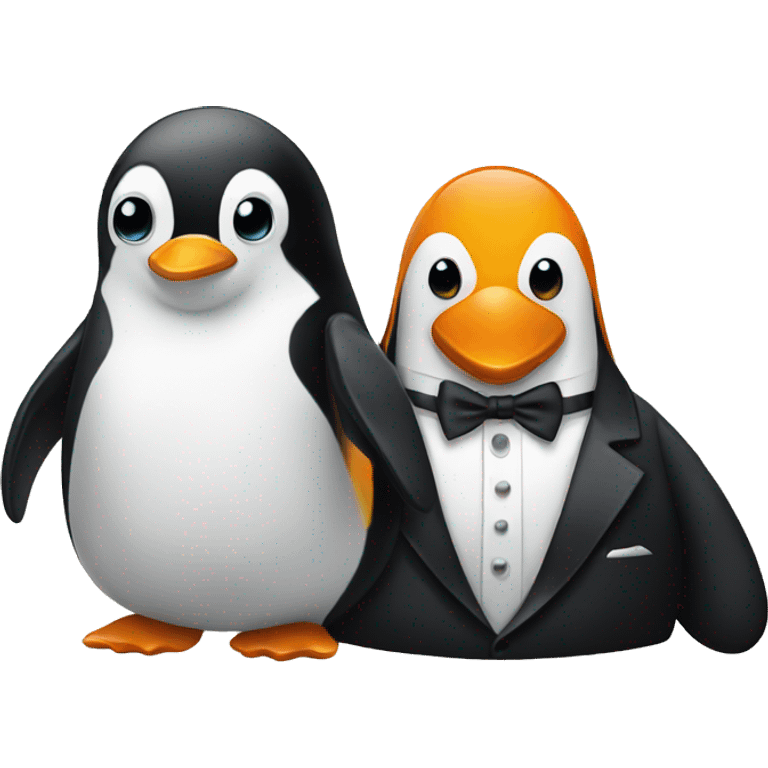 Penguin with a Tuxedo emoji