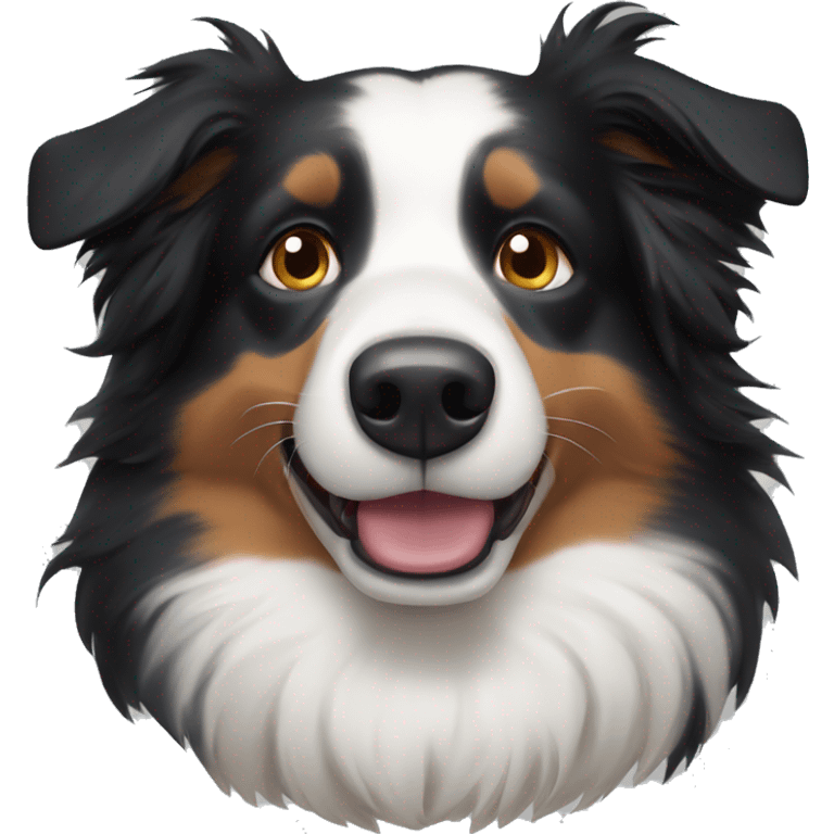 Border collie saludando emoji