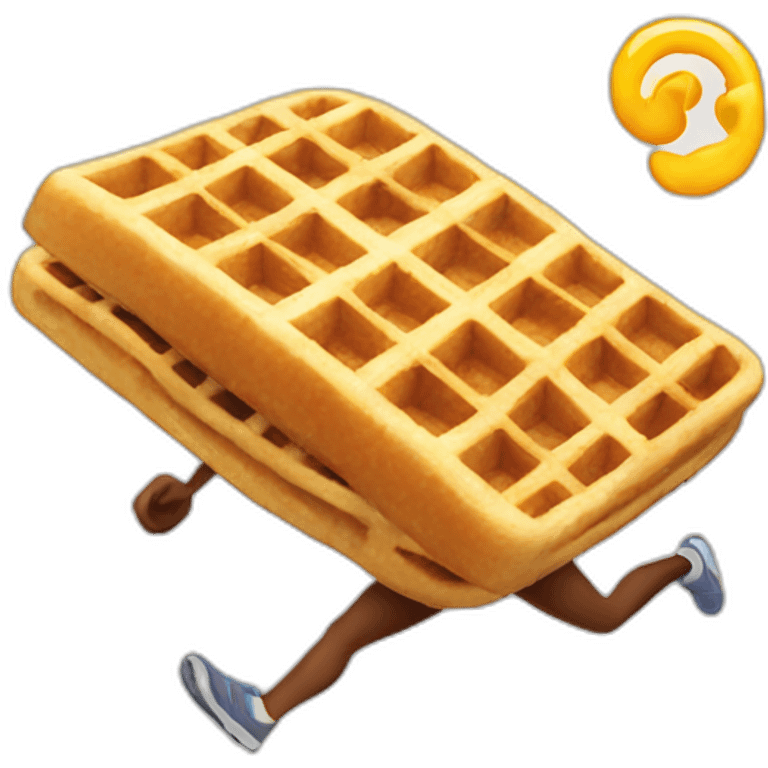 Running waffle  emoji