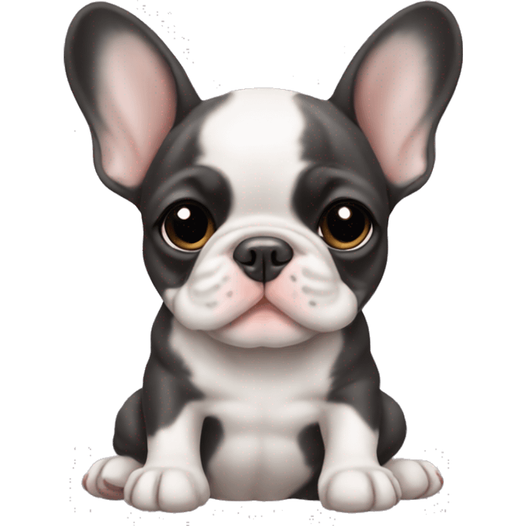 A baby French bulldog  emoji