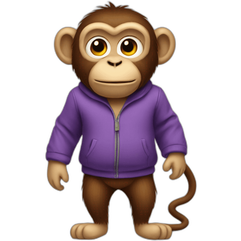 Monkey full body fat with clothes emoji