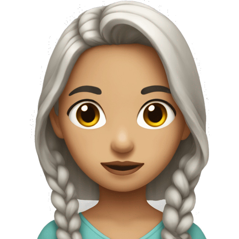 niña con piruleta emoji