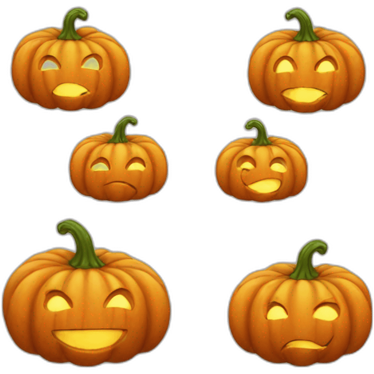 happy pumpkin emoji