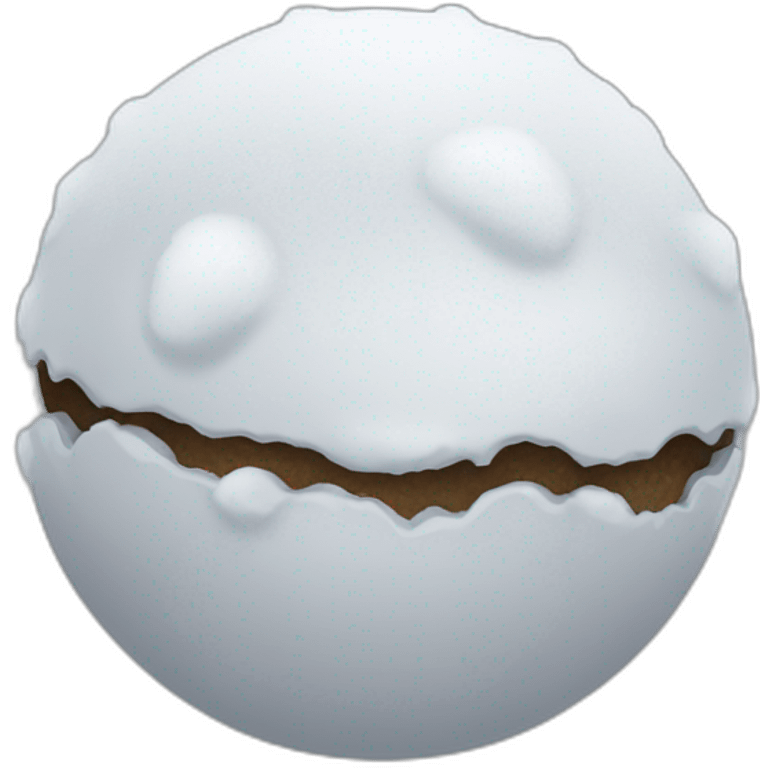 boule de neige qui s'écrase  emoji