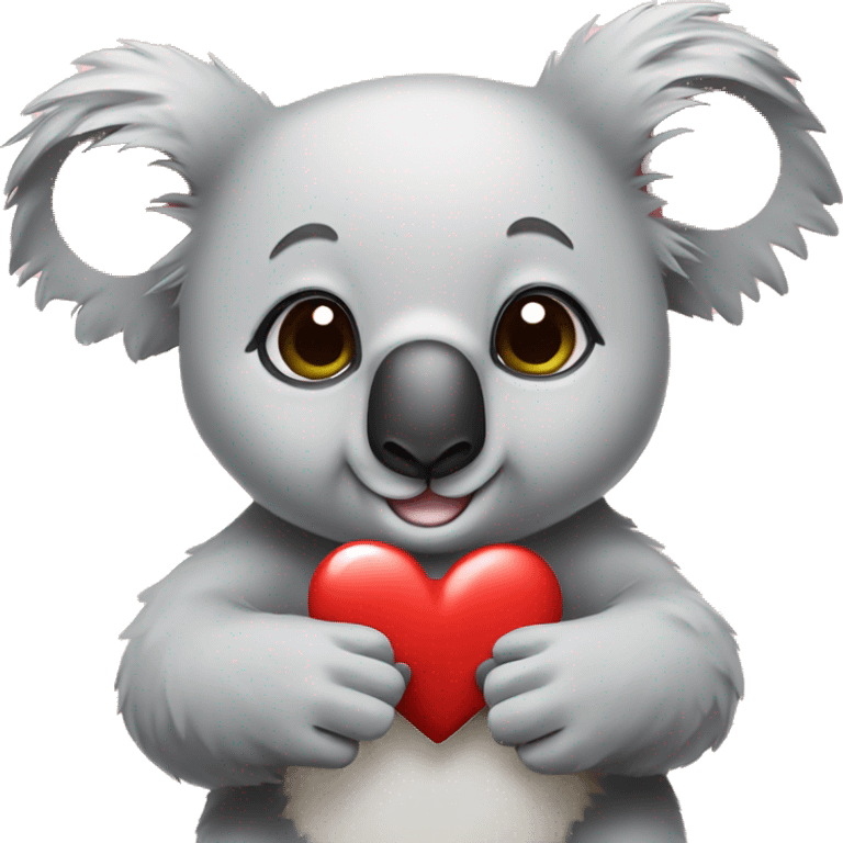 Koala con corazones  emoji