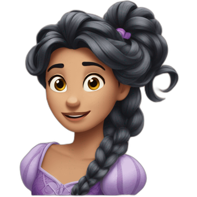 Tangled Disney girl emoji