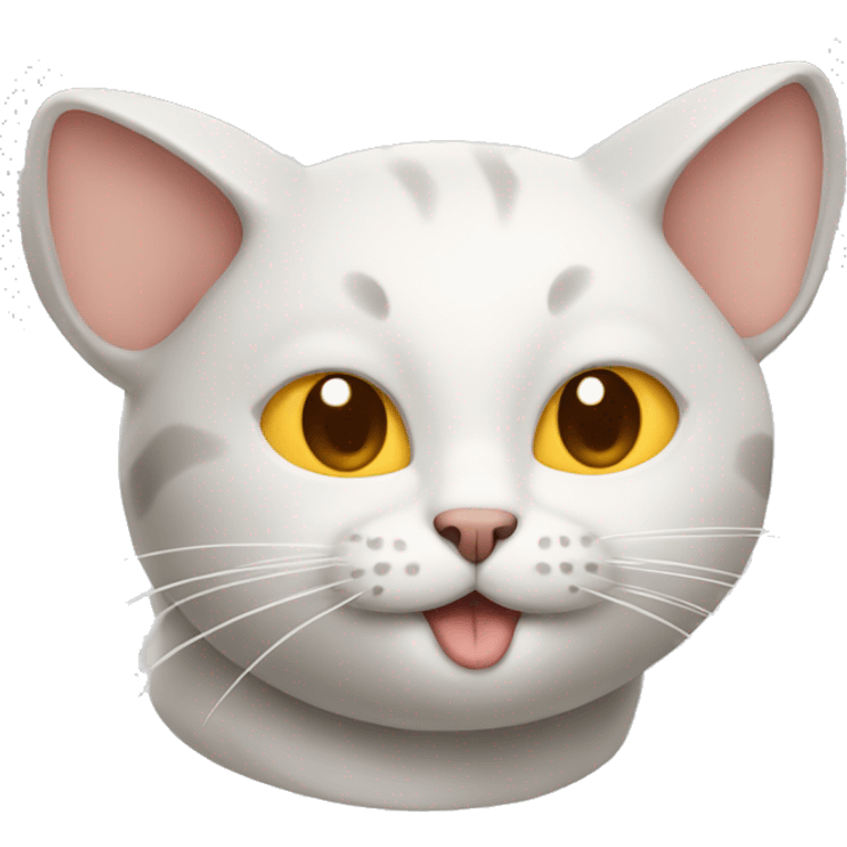 Cat with mouse and cheese emoji