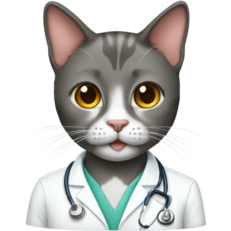 cat-veterinarian emoji