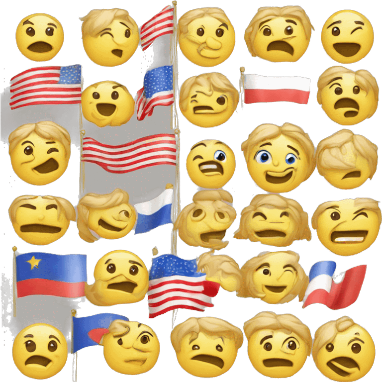 Флаг США, но её захватила Россия emoji