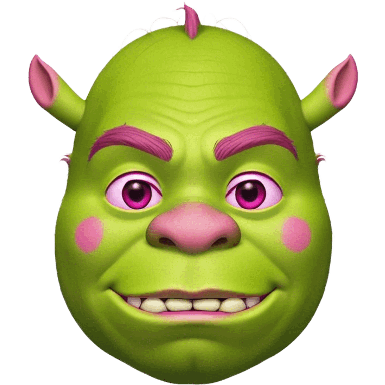 Pink Shrek  emoji