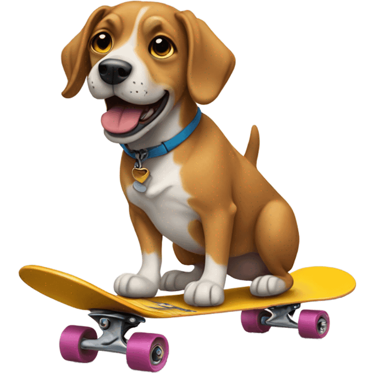 Dog on a skateboard emoji