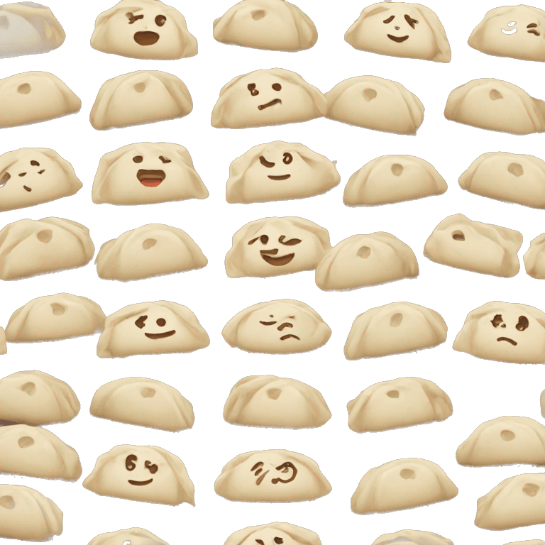 dumpling with love emoji