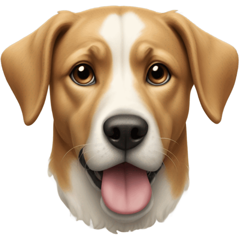 realistic indoor dog portrait emoji