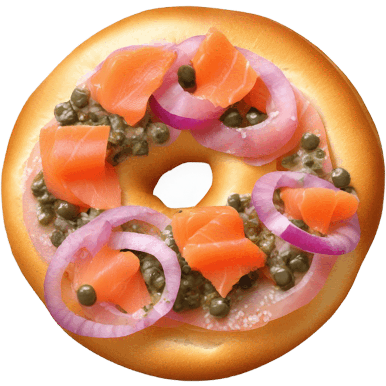 Lox on a bagel emoji