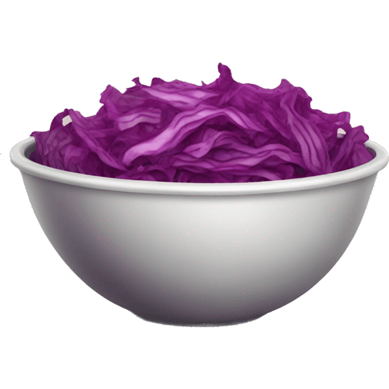 a bowl of spicy red cabbage emoji