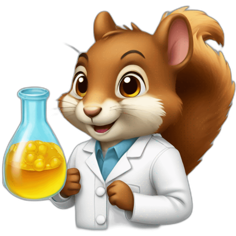 chemist squirrel emoji