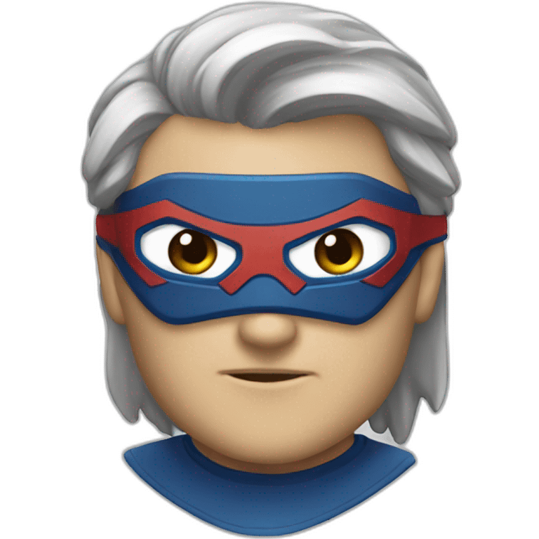 Logotipo superheroe emoji