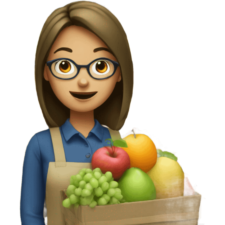 Professional fruit shopper girl emoji