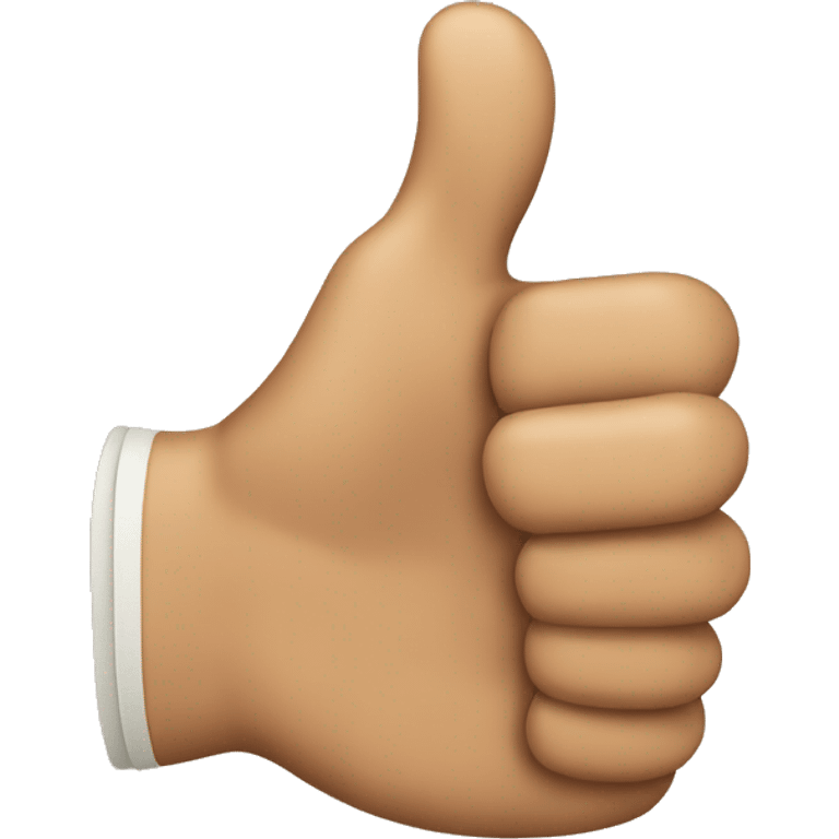 Thumbs up hand only with tiger skin emoji