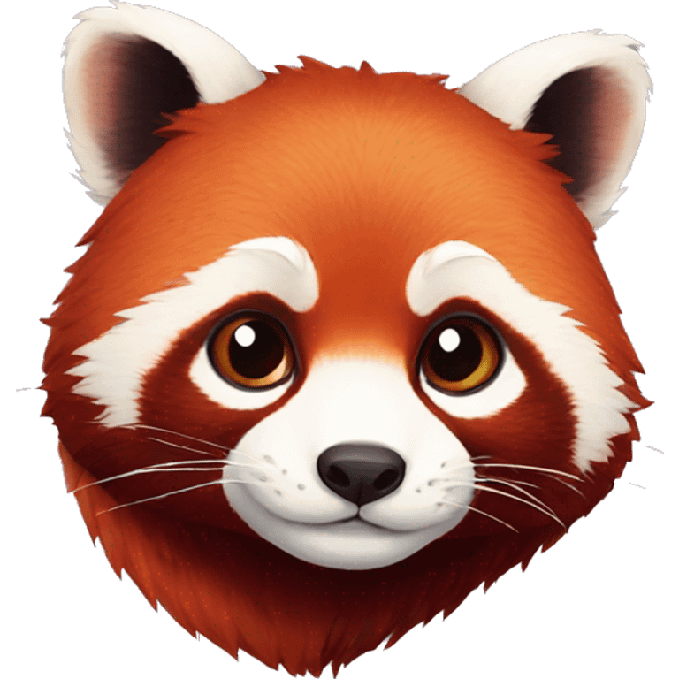 red panda love emoji