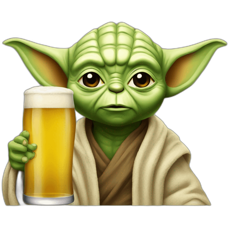 Yoda beer emoji