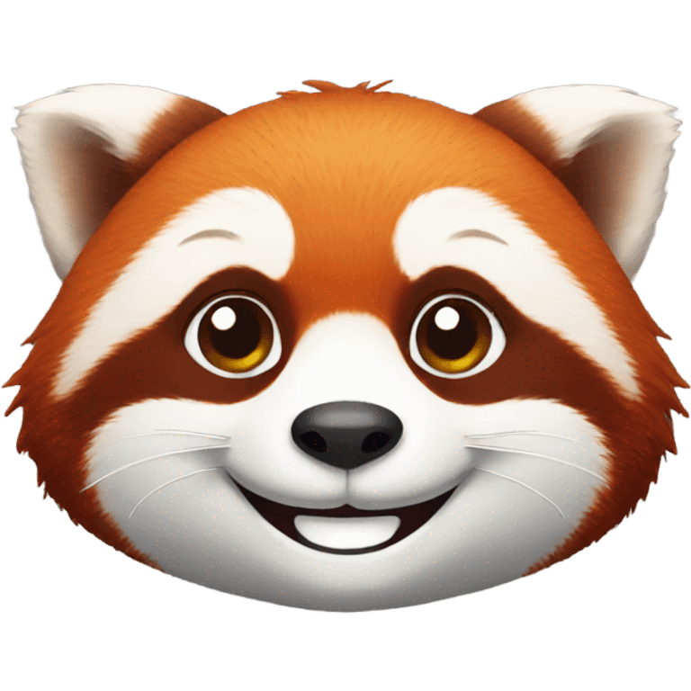 Red panda smiling emoji