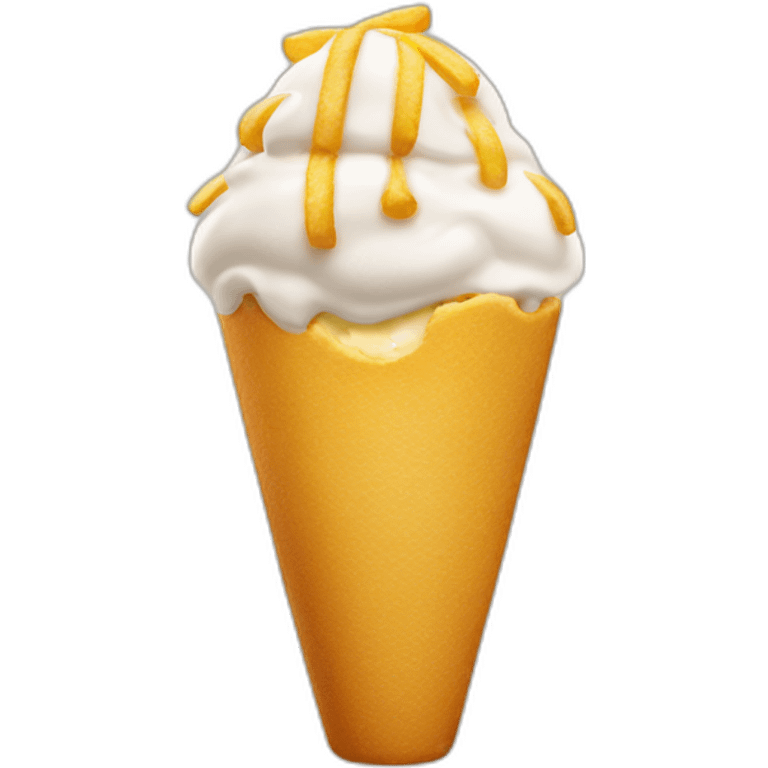 Fries ice cream emoji