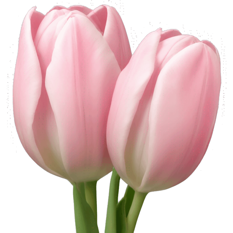 Pale Pink tulips  emoji