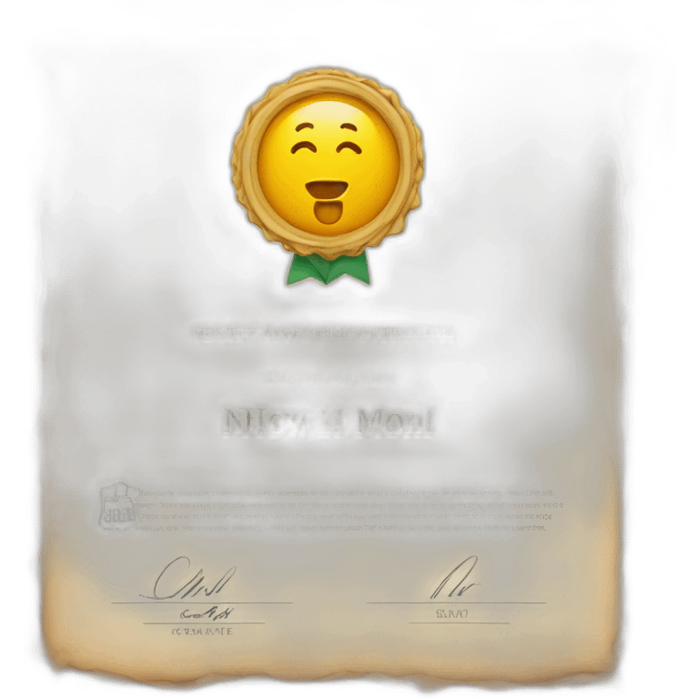 school certificate emoji