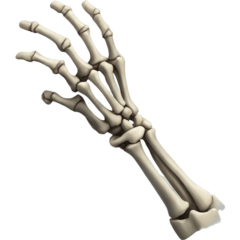 Skeleton arm emoji