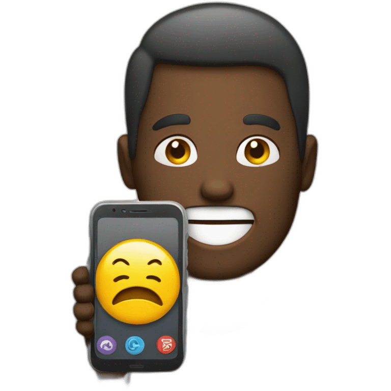 man and phone emoji