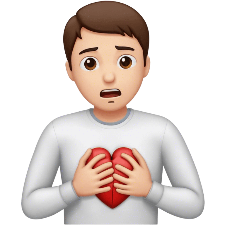 Fake heart attack  emoji