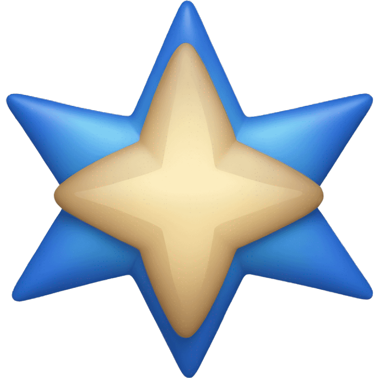 blue 4 point star emoji