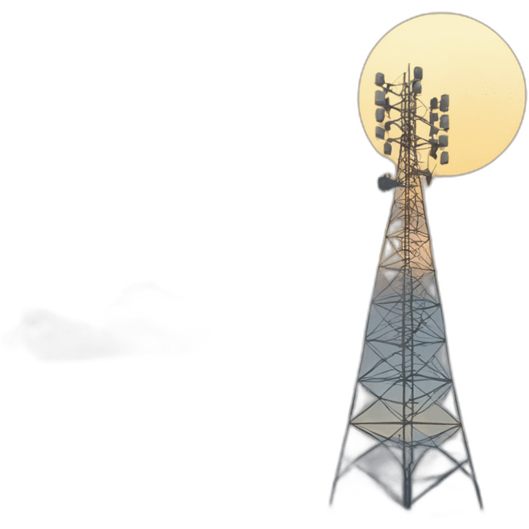 radio tower with signal waves emoji